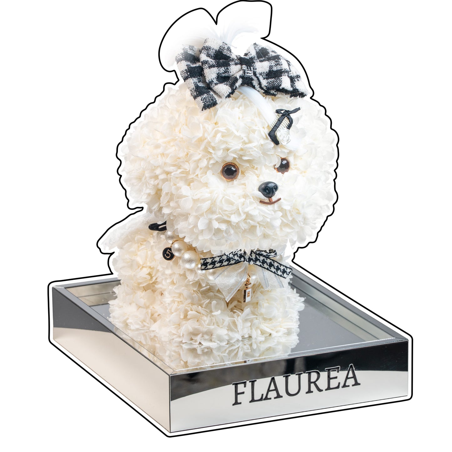 Flaurea Preserved Flower Floral Puppy - Bow Tie
