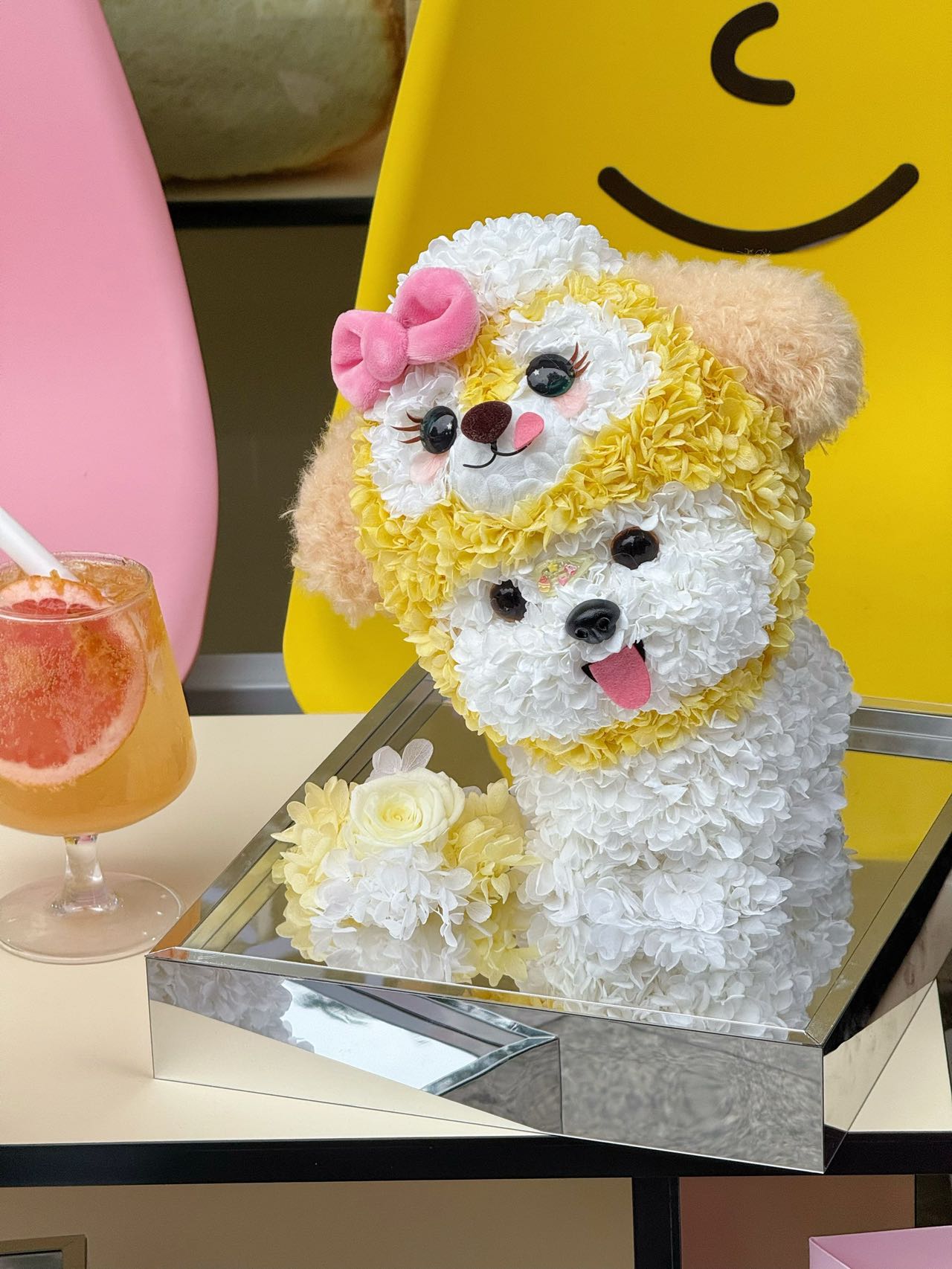 Flaurea Eternal Flower Floral Puppy - Cookie Hat