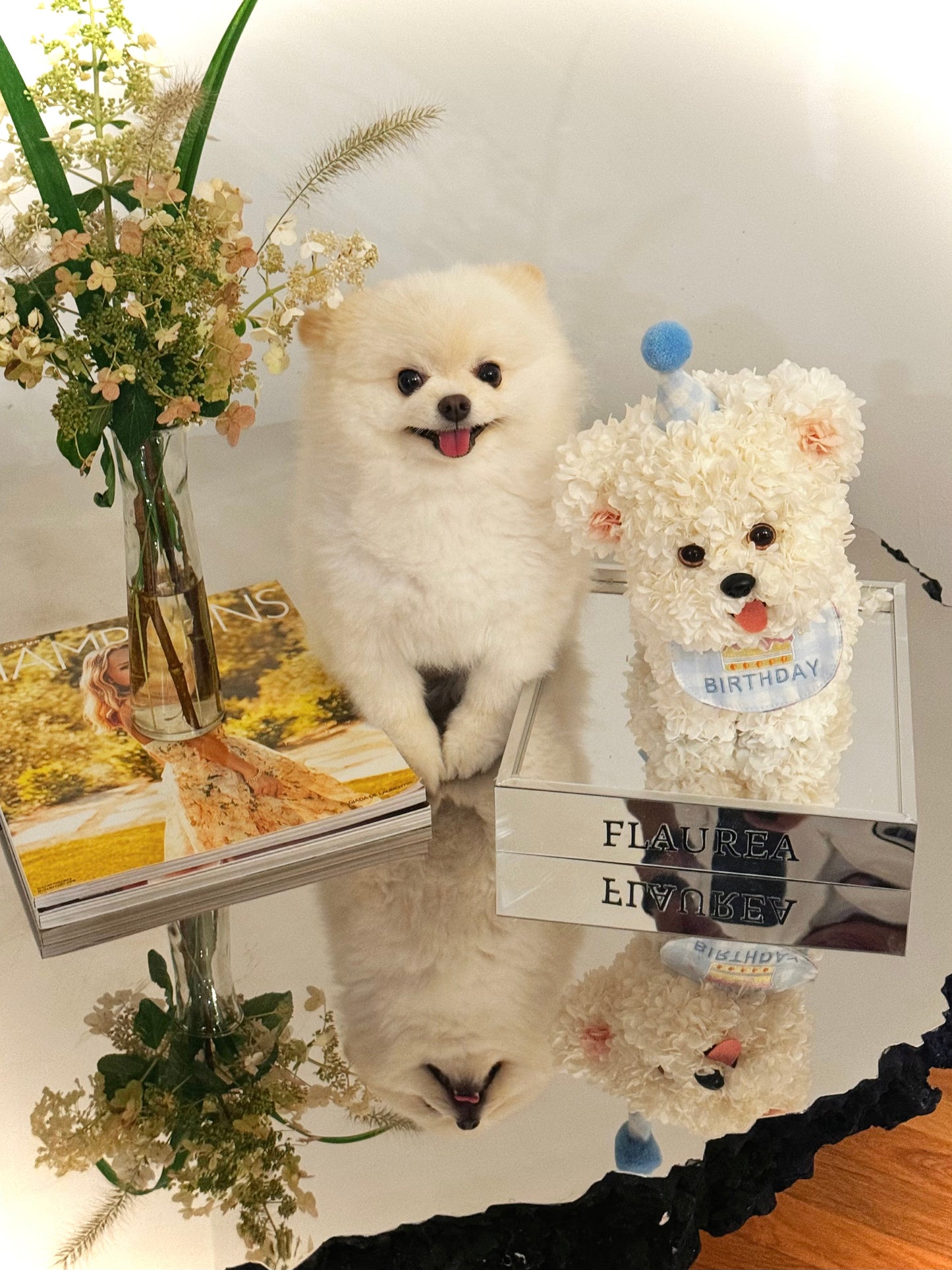 Flaurea Eternal Flower Floral Puppy - Birthday