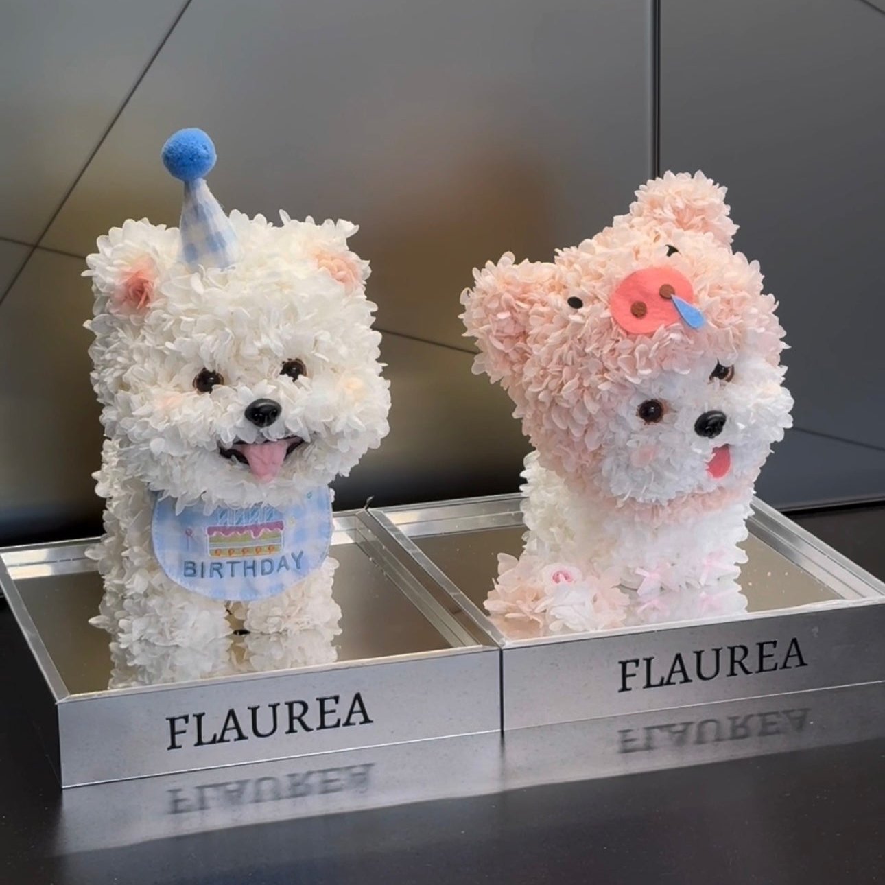 Flaurea Eternal Flower Floral Puppy - Piggy