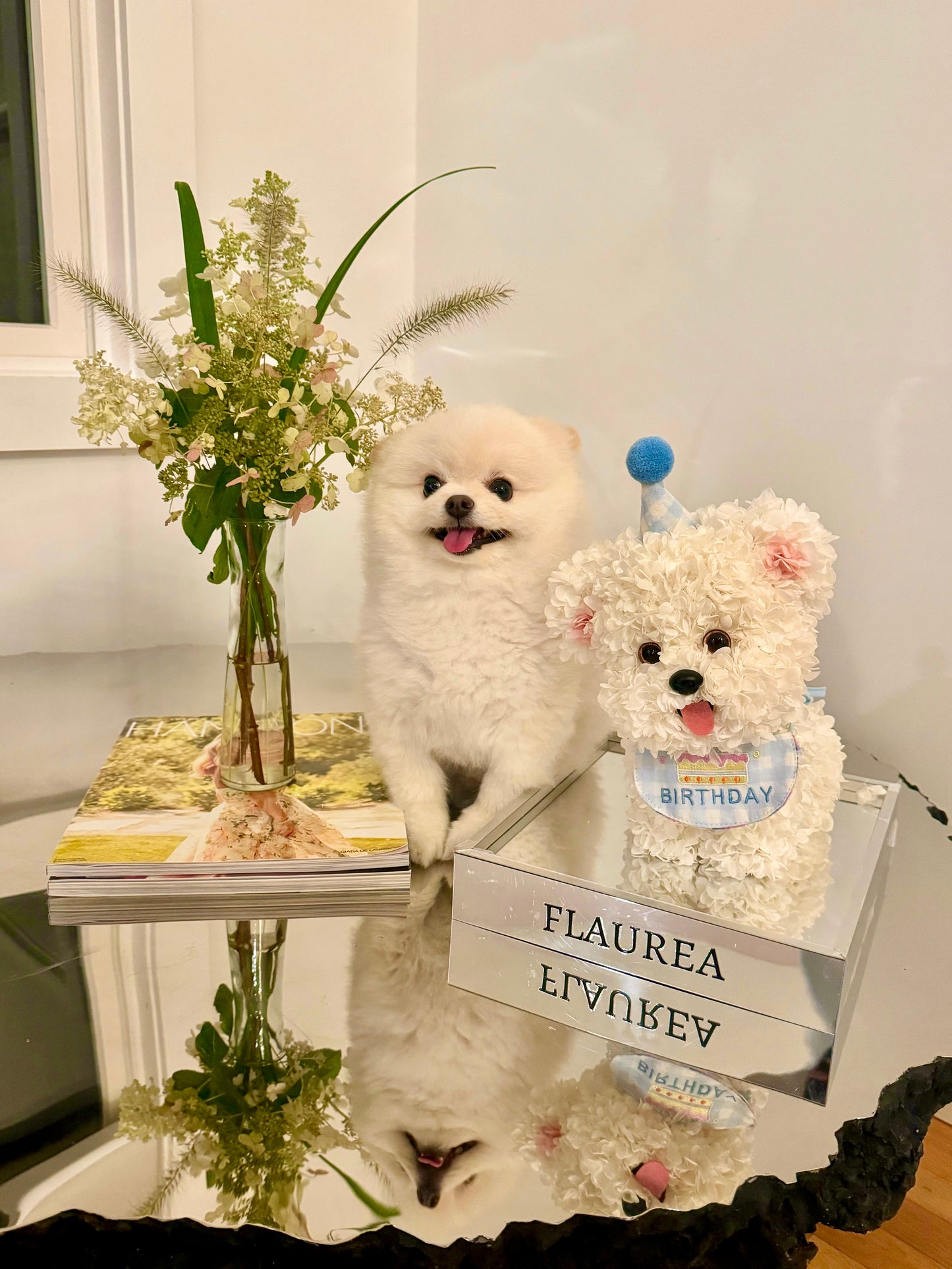 Flaurea Eternal Flower Floral Puppy - Birthday